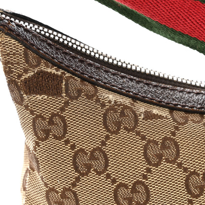 Gucci Monogram Web Medium Flat Messenger Bag Brown 16 of 16