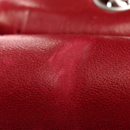 Chanel Patent Calfskin Quilted Medium Double Flap Dark Red 17 of 18