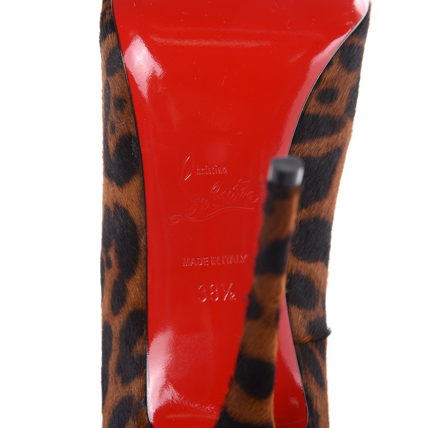Christian Louboutin Pony Hair So Kate 120 Pumps 38.5 Leopard Black 6 of 8