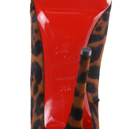 Christian Louboutin Pony Hair So Kate 120 Pumps 38.5 Leopard Black 6 of 8
