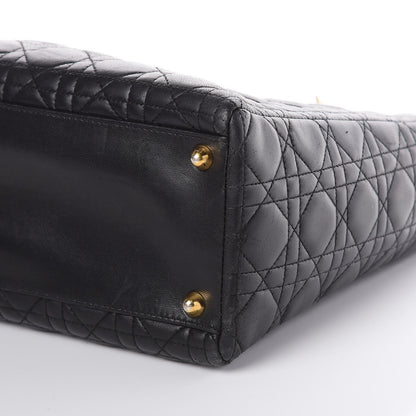Christian Dior Lambskin Cannage Large Lady Dior Black 8 of 8