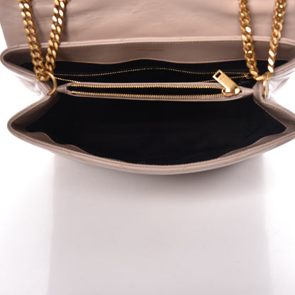 Saint Laurent Calfskin Y Quilted Monogram Medium Loulou Chain Satchel Light Natural 5 of 12