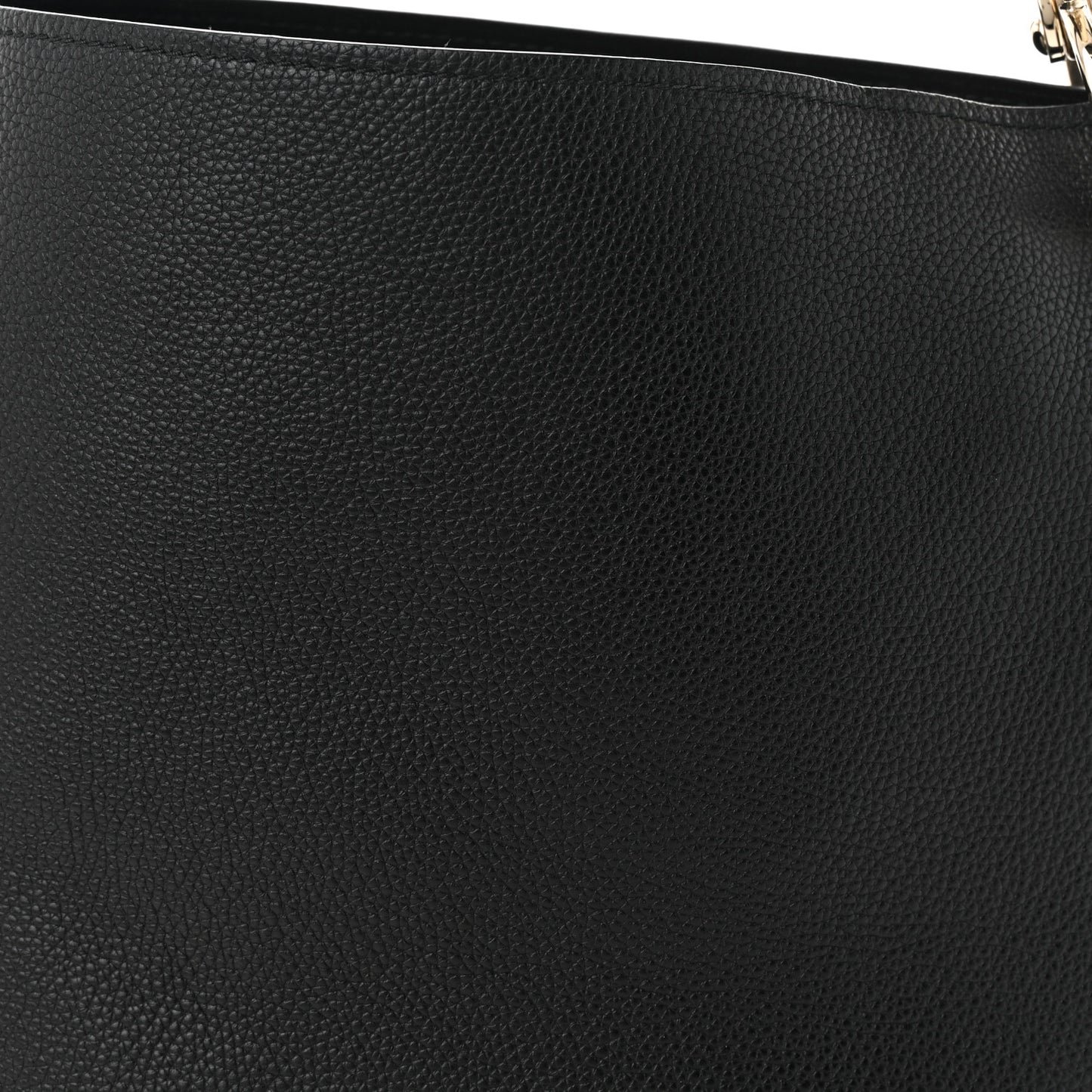 Calfskin Minerva Hobo Black