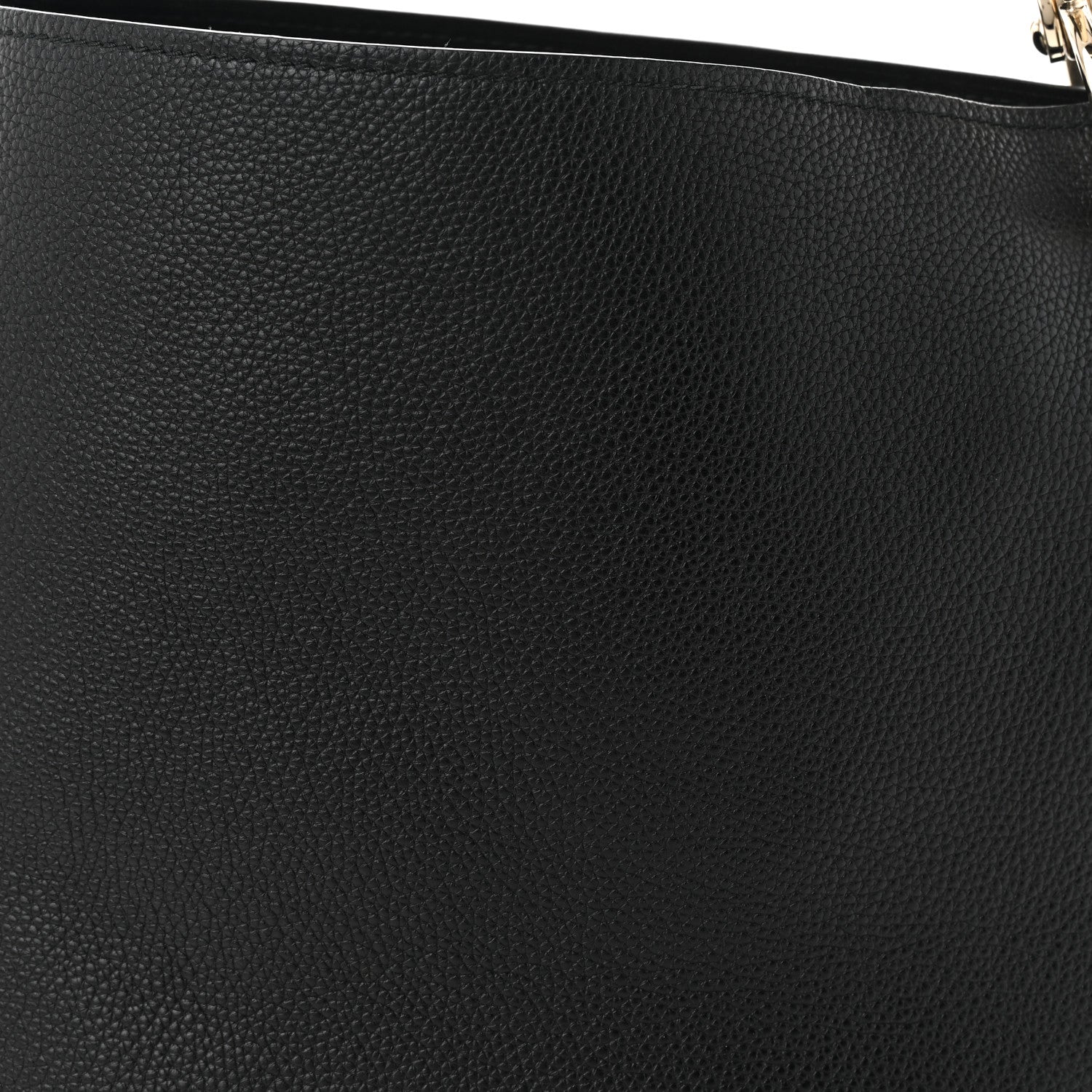 Salvatore Ferragamo Calfskin Minerva Hobo Black 8 of 11