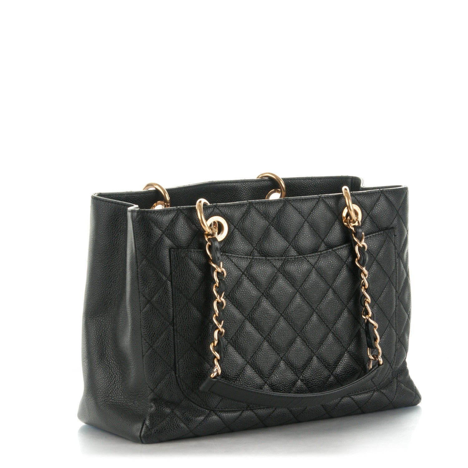 Chanel Caviar Quilted Grand Shopping Tote GST Black 3 of 7