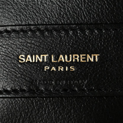 Saint Laurent Cotton Gauze Y Quilted Monogram Small Loulou Chain Satchel Vanilla Ice 6 of 10