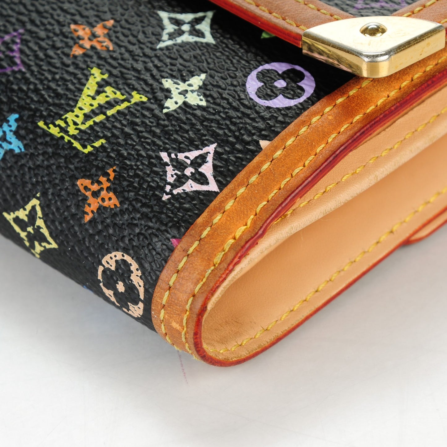 Monogram Multicolor Porte-Monnaie Billets Wallet Black
