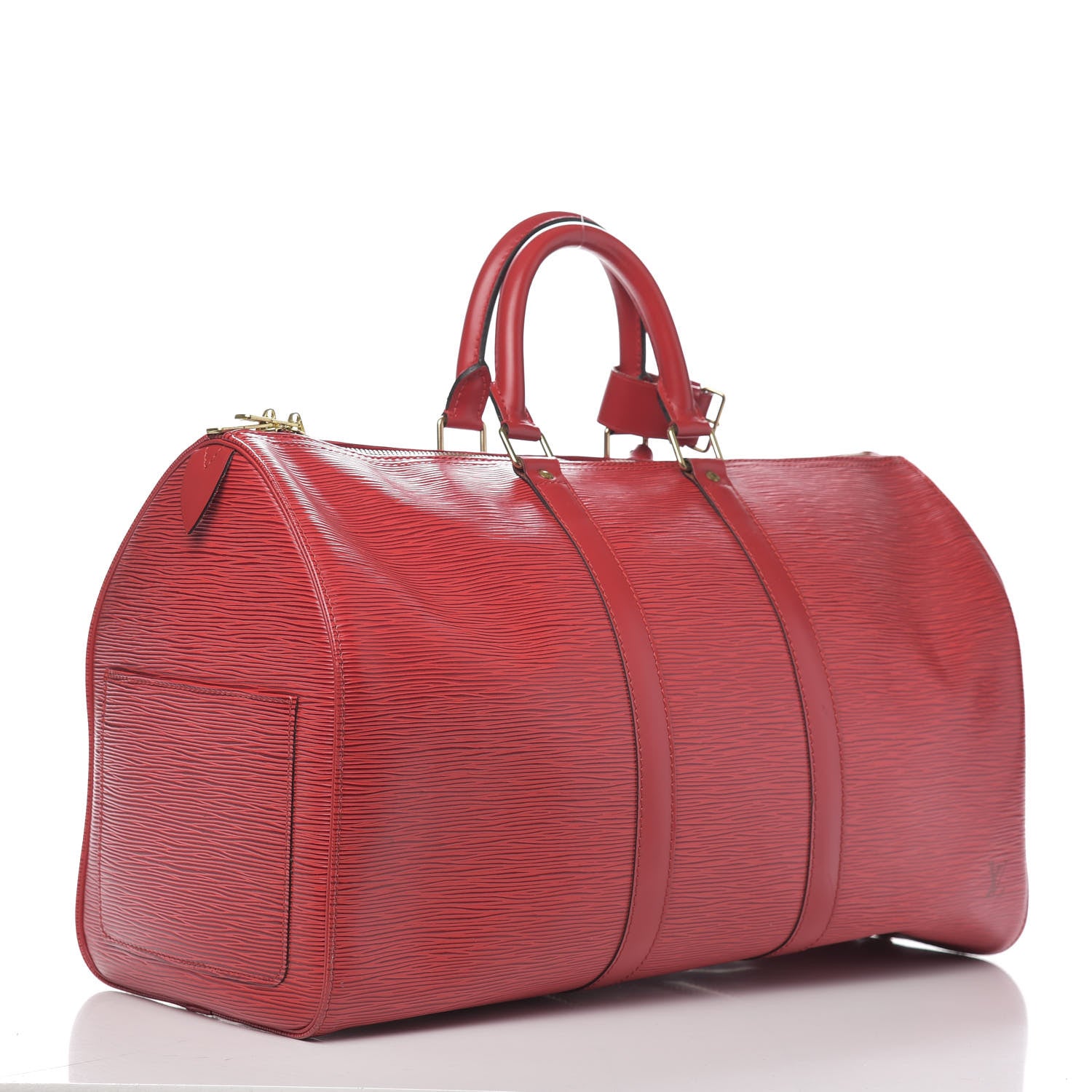 Louis Vuitton Epi Keepall 45 Castillan Red 2 of 11