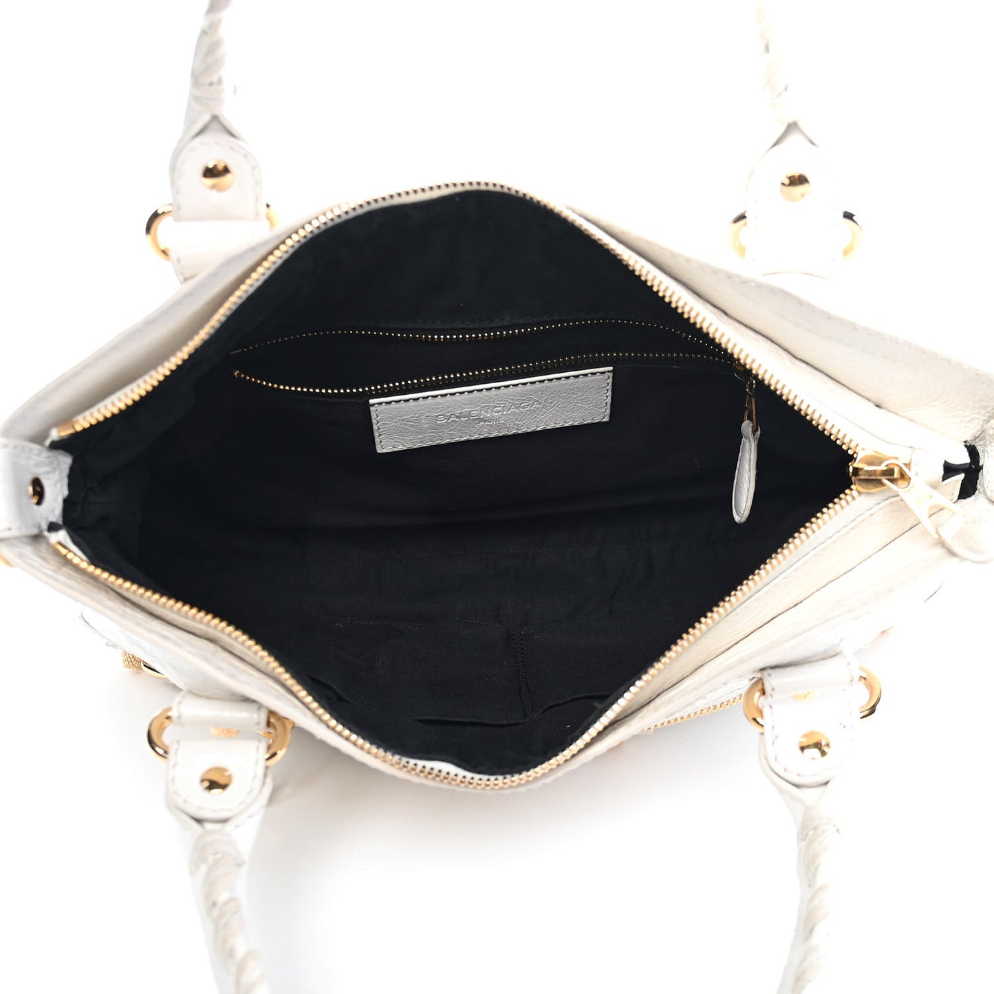 Agneau Giant 12 Gold Hardware First Ivory