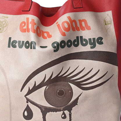 Gucci Calfskin Large Elton John Levon-Goodbye Tote Red 12 of 13