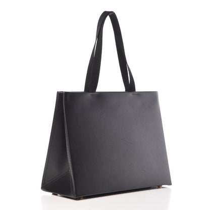 Valentino Garavani Printed Calfskin VLTN Tote Black 3 of 10