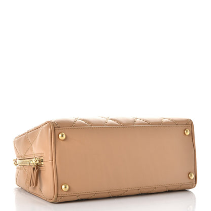 Chanel Calfskin Quilted Wild Stitch Bag Beige 4 of 8