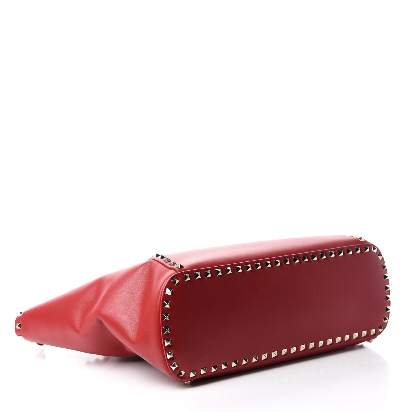 Vitello Rockstud Shoulder Bag Rosso Valentino