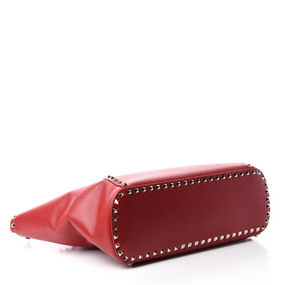 Valentino Garavani Vitello Rockstud Shoulder Bag Rosso Valentino 4 of 13
