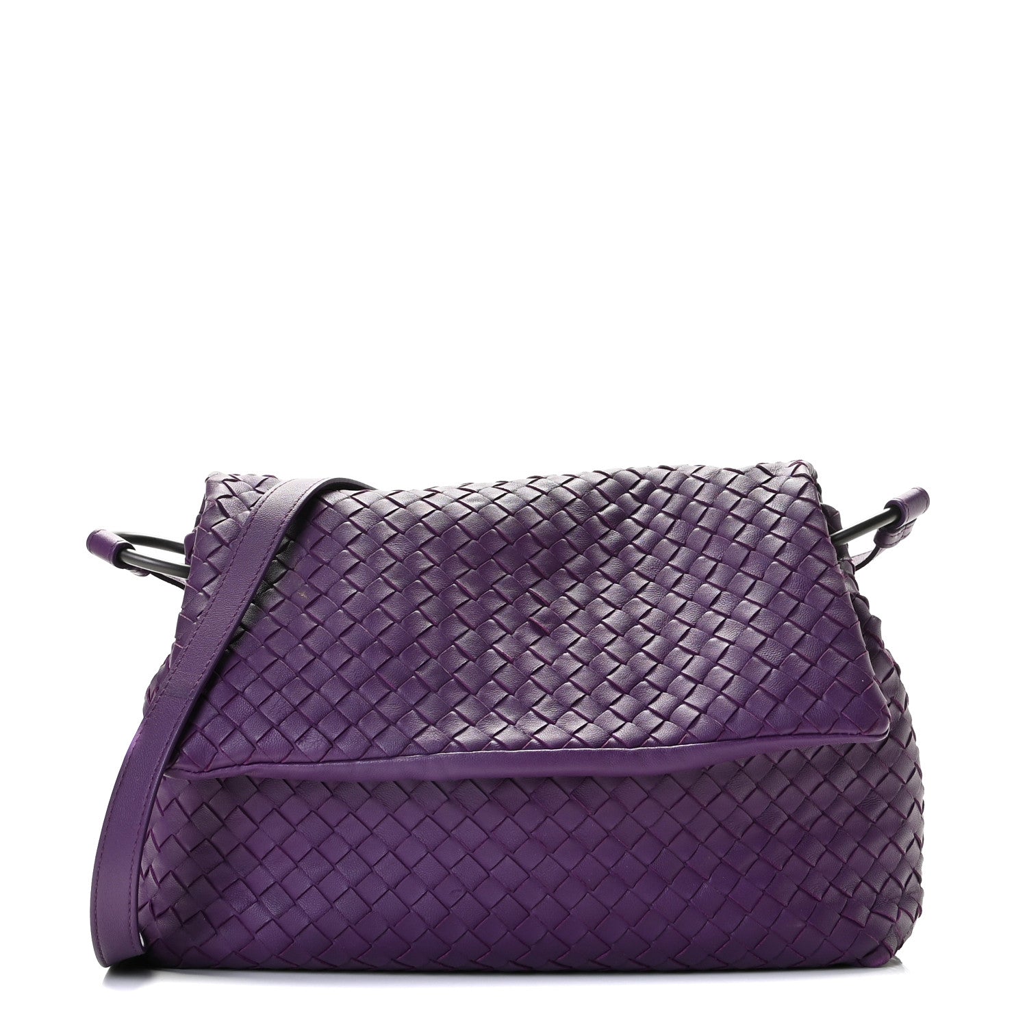 Bottega Veneta Nappa Intrecciato Flap Shoulder Bag Monalisa 1 of 8