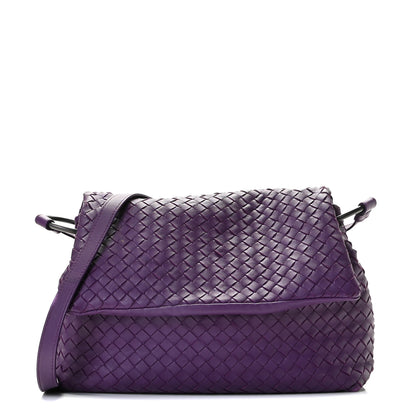 Bottega Veneta Nappa Intrecciato Flap Shoulder Bag Monalisa 1 of 8