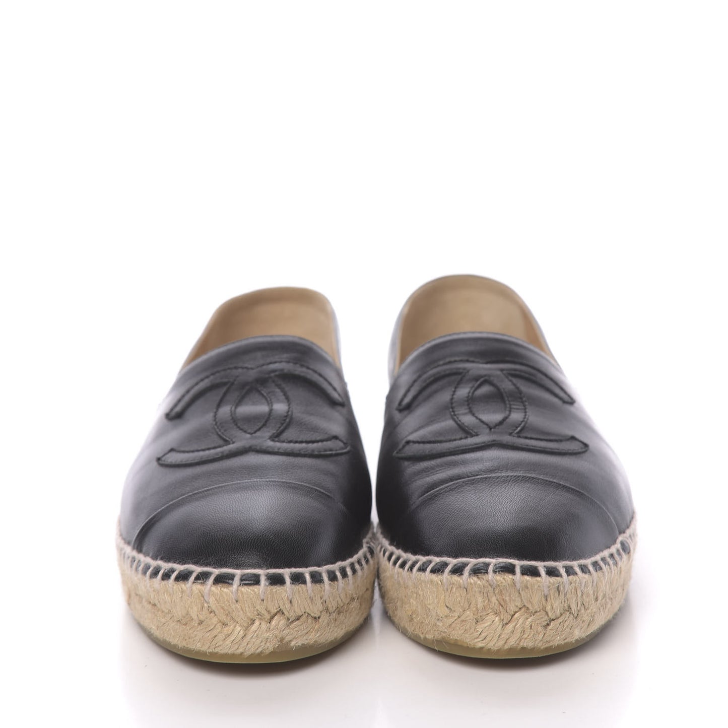 Lambskin CC Espadrilles 39 Black