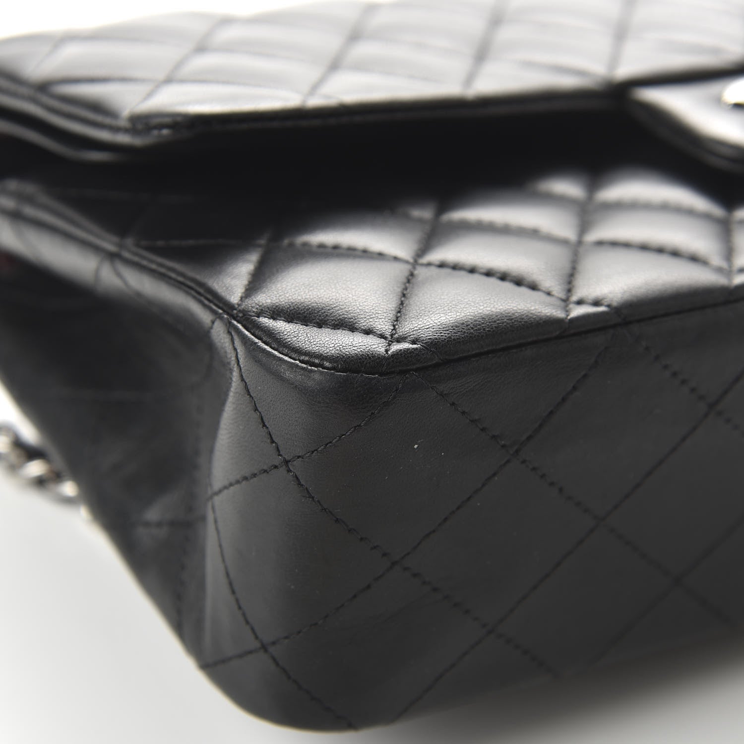 Chanel Lambskin Quilted Medium Double Flap Black 12 of 12