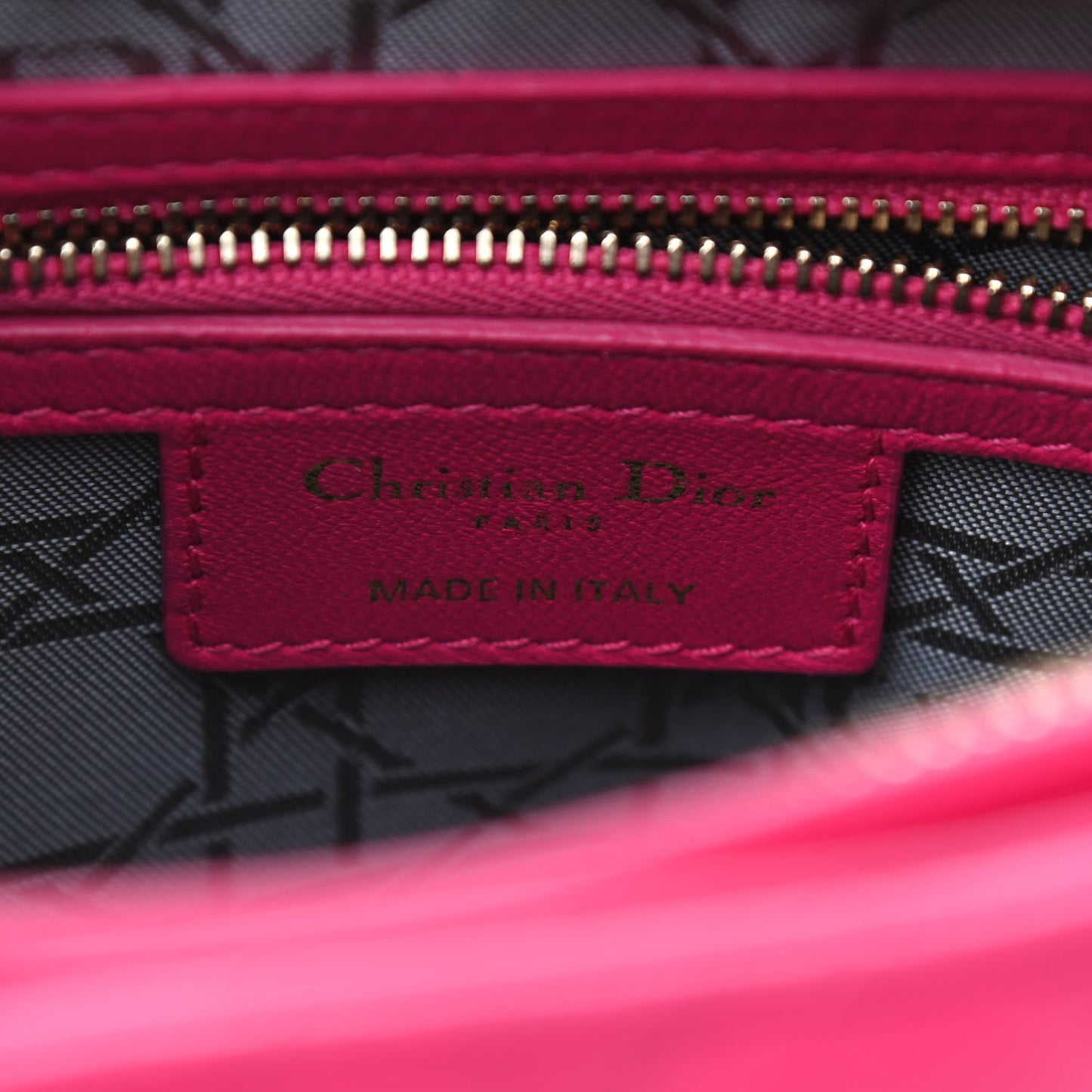 Lambskin Cannage Medium Lady Dior Pink