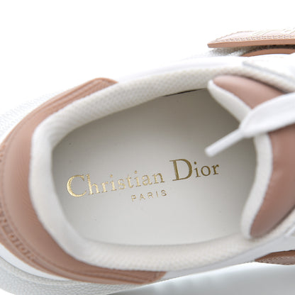 Christian Dior Calfskin Bi-Color Dior-ID Platform Sneakers 37 White Nude 6 of 10