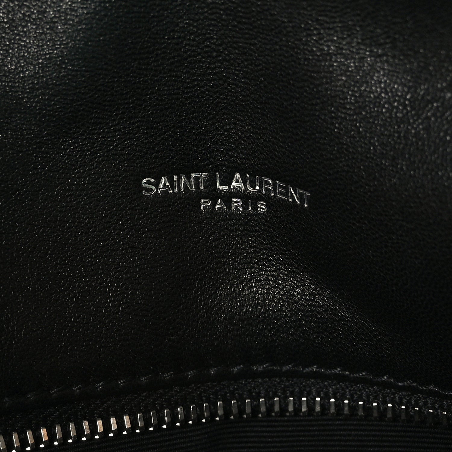 Saint Laurent Lambskin Quilted Small Loulou Puffer Monogram Chain Satchel Black 7 of 9
