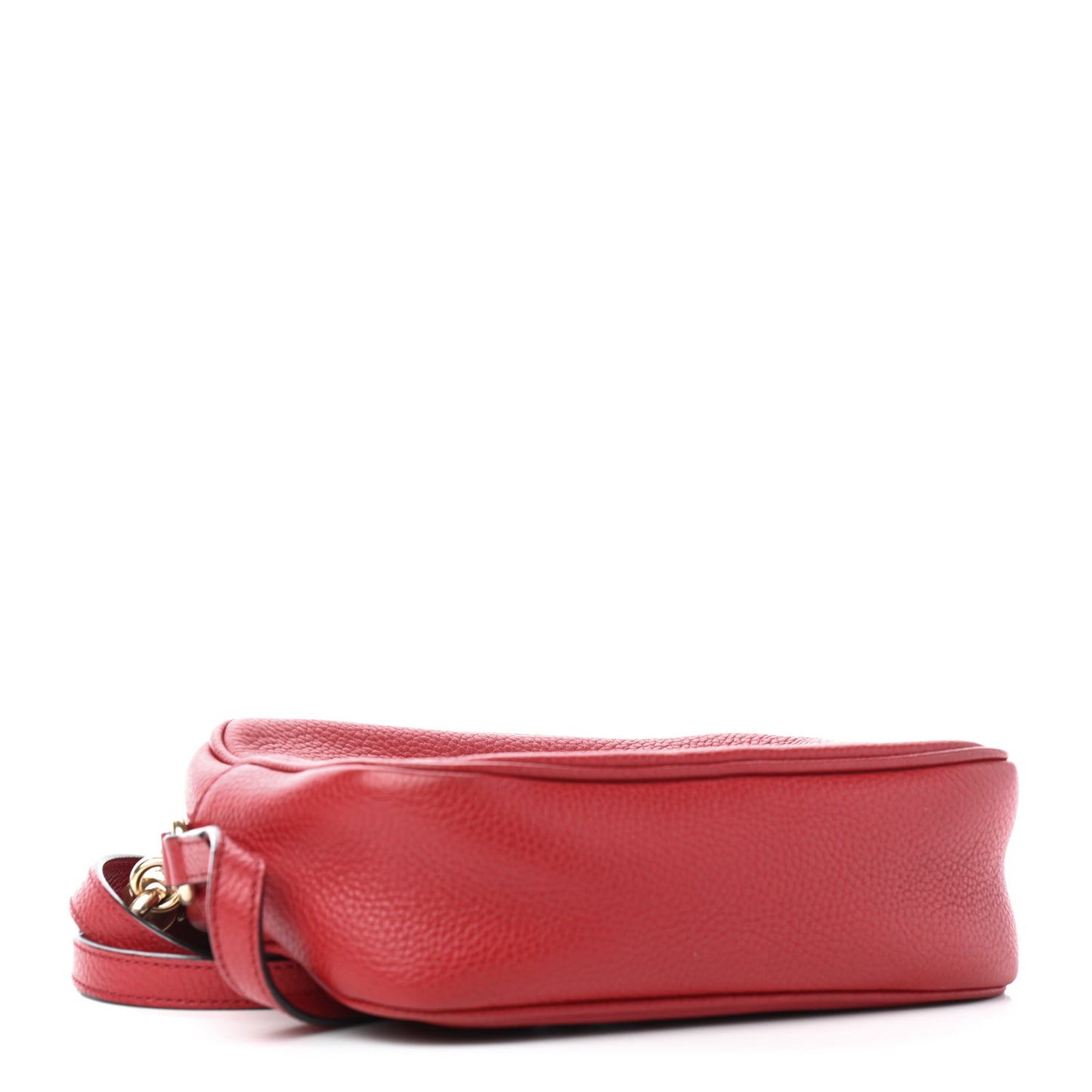 Pebbled Calfskin Small Soho Disco Bag Tabasco Red