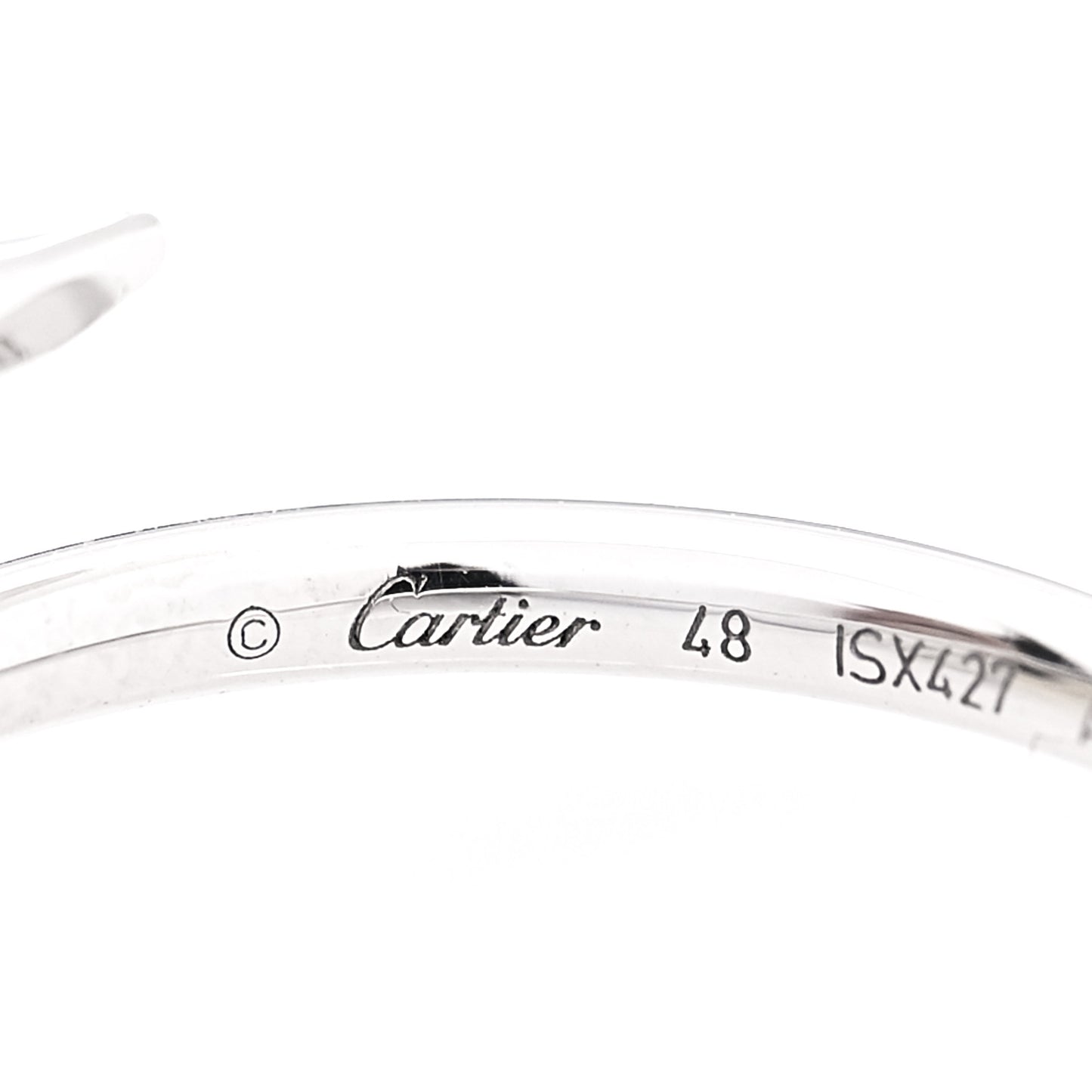 18K White Gold Small Juste Un Clou Ring 48 4.5