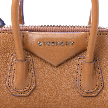 Givenchy Sugar Goatskin Mini Tri-Color Antigona Tan White Blue 11 of 12