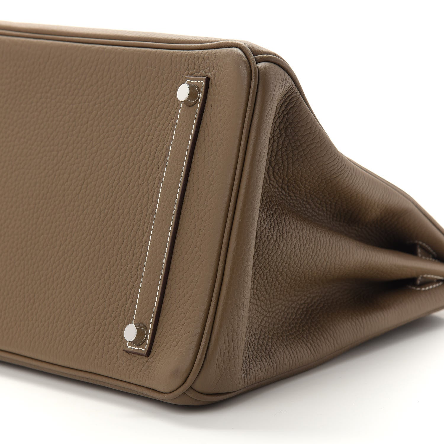 Hermes Taurillon Clemence Birkin 35 Etoupe 9 of 11