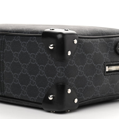 Gucci GG Supreme Monogram Selleria Calfskin Square Messenger Bag Black 10 of 10