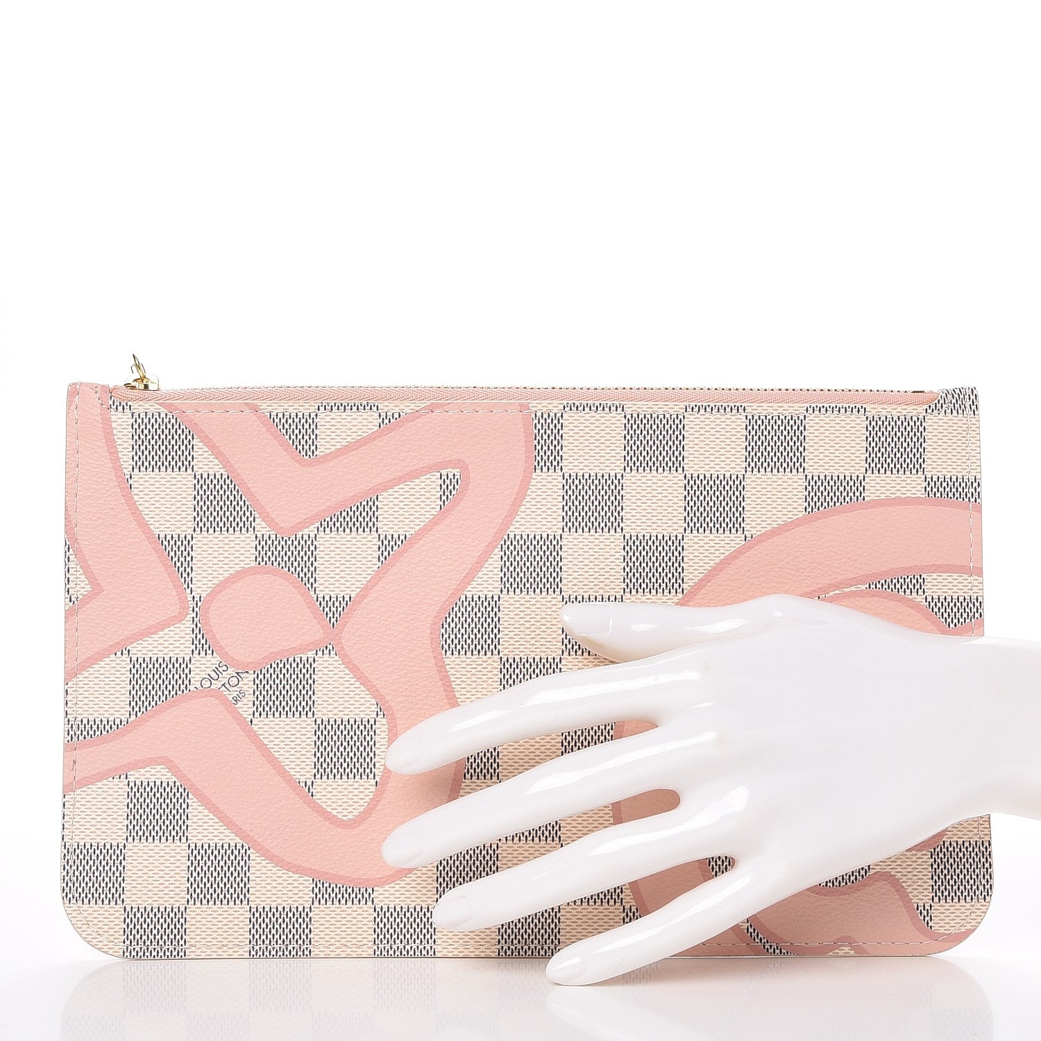 Louis Vuitton Damier Azur Tahitienne Neverfull MM GM Pochette 2 of 8