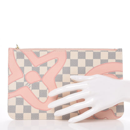 Louis Vuitton Damier Azur Tahitienne Neverfull MM GM Pochette 2 of 8