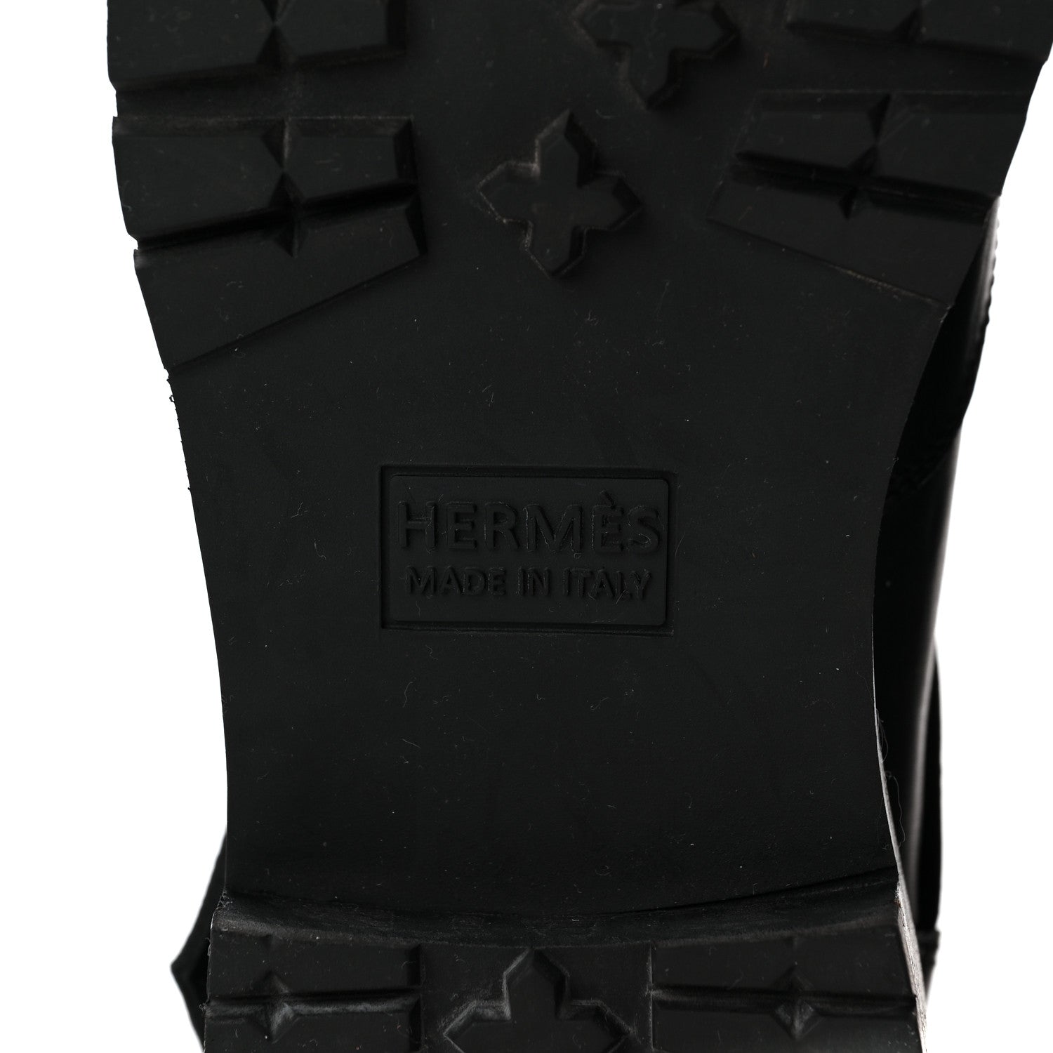 Hermes Calfskin Womens Hiking Boots 36 Black 6 of 8