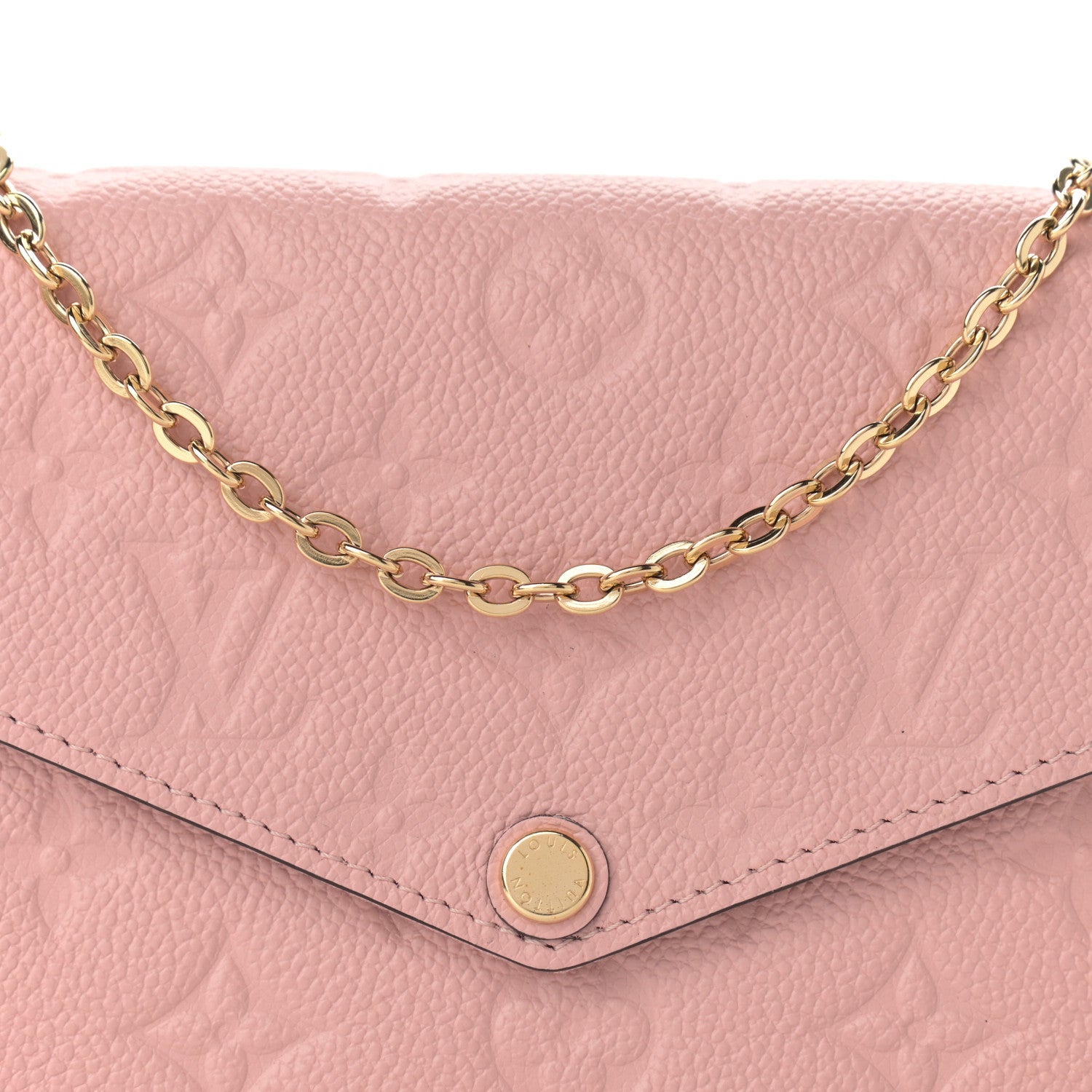 Louis Vuitton Empreinte Pochette Felicie Chain Wallet Rose Poudre 10 of 14