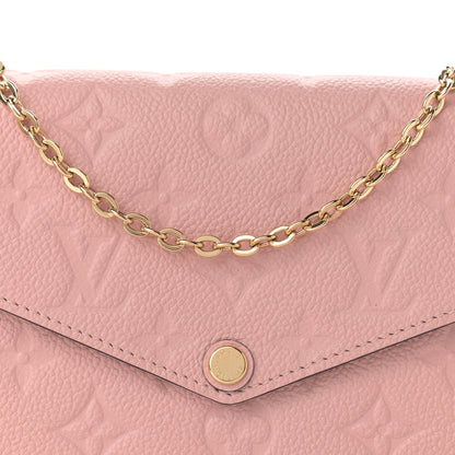 Louis Vuitton Empreinte Pochette Felicie Chain Wallet Rose Poudre 10 of 14