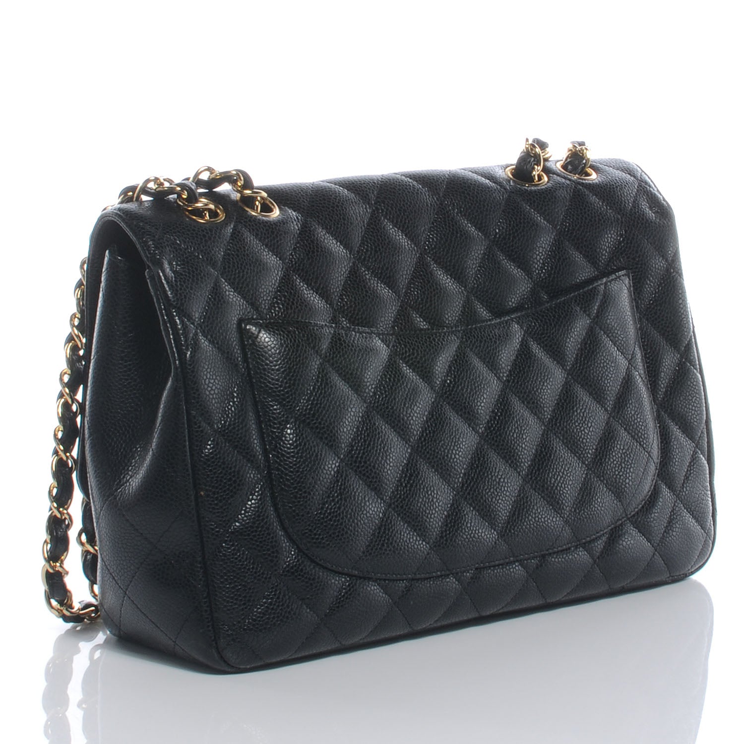 Chanel Caviar Jumbo Single Flap Black 3 of 6