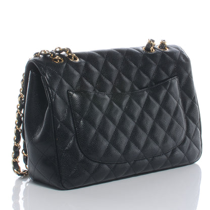 Chanel Caviar Jumbo Single Flap Black 3 of 6