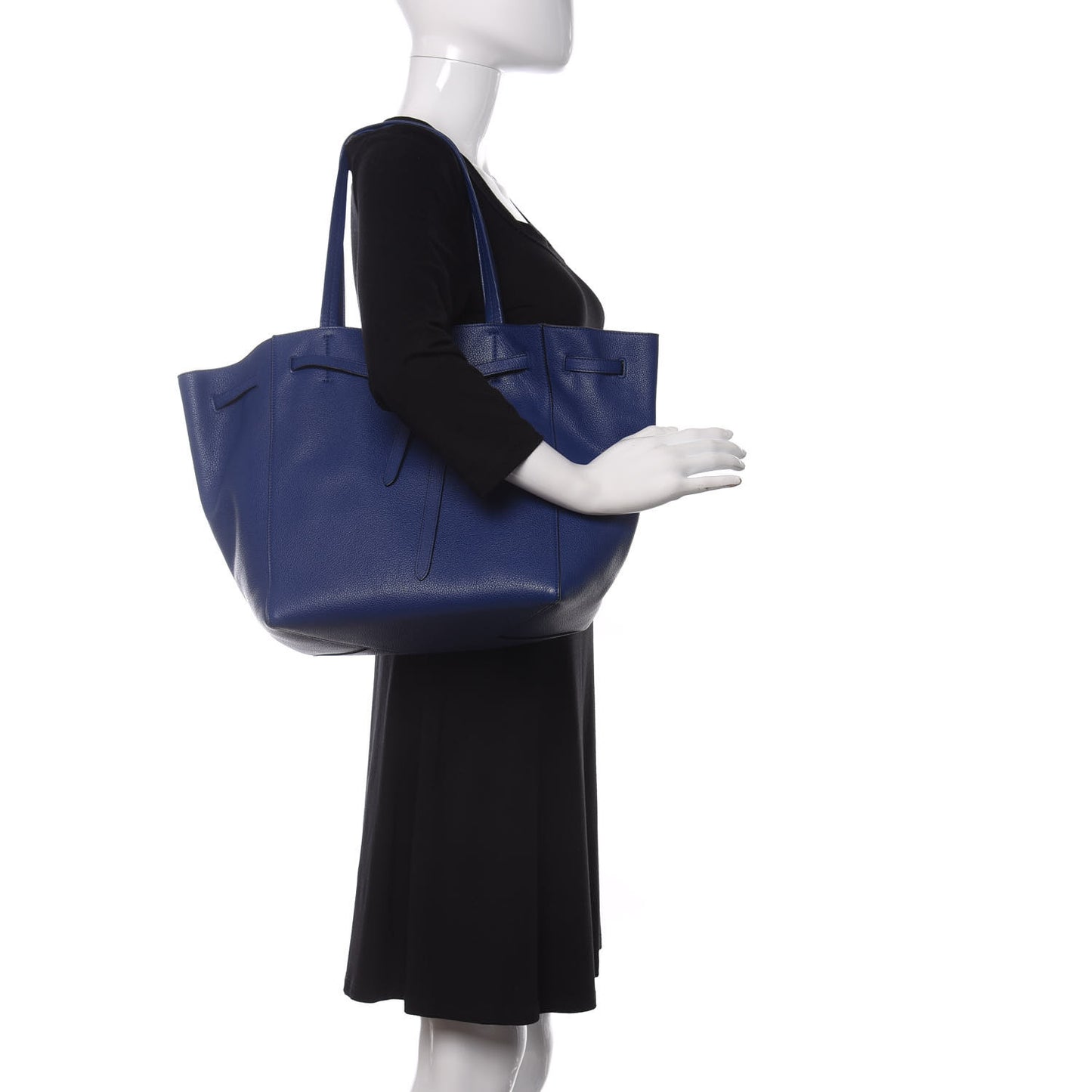 Soft Grained Calfskin Small Belt Cabas Phantom Indigo