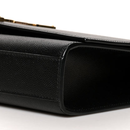 Saint Laurent Grain De Poudre Medium Classic Monogram Kate Satchel Black 9 of 9