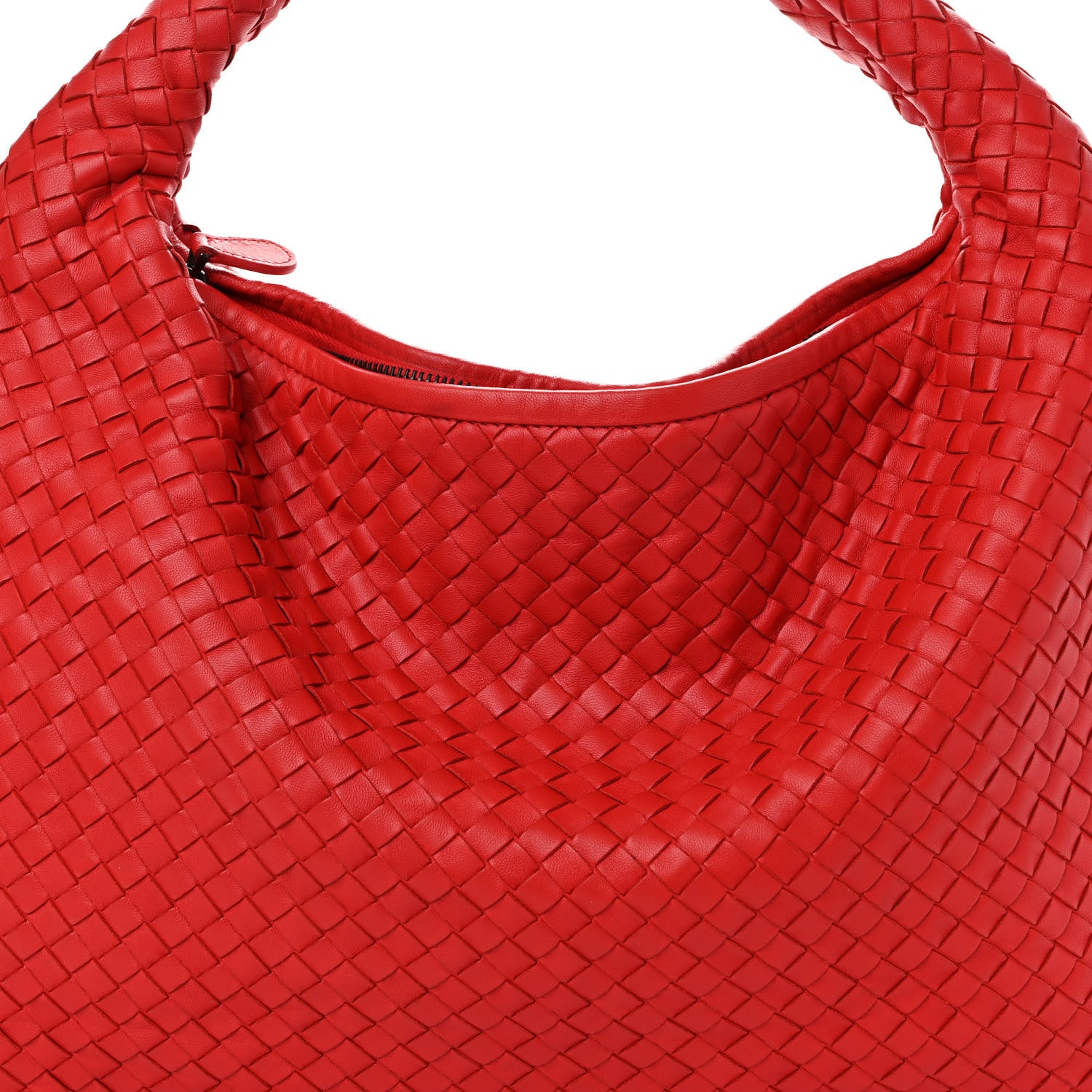 Bottega Veneta Nappa Intrecciato Large Veneta Hobo Red 7 of 9