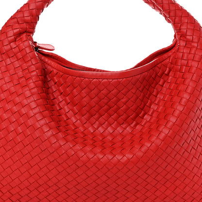 Bottega Veneta Nappa Intrecciato Large Veneta Hobo Red 7 of 9