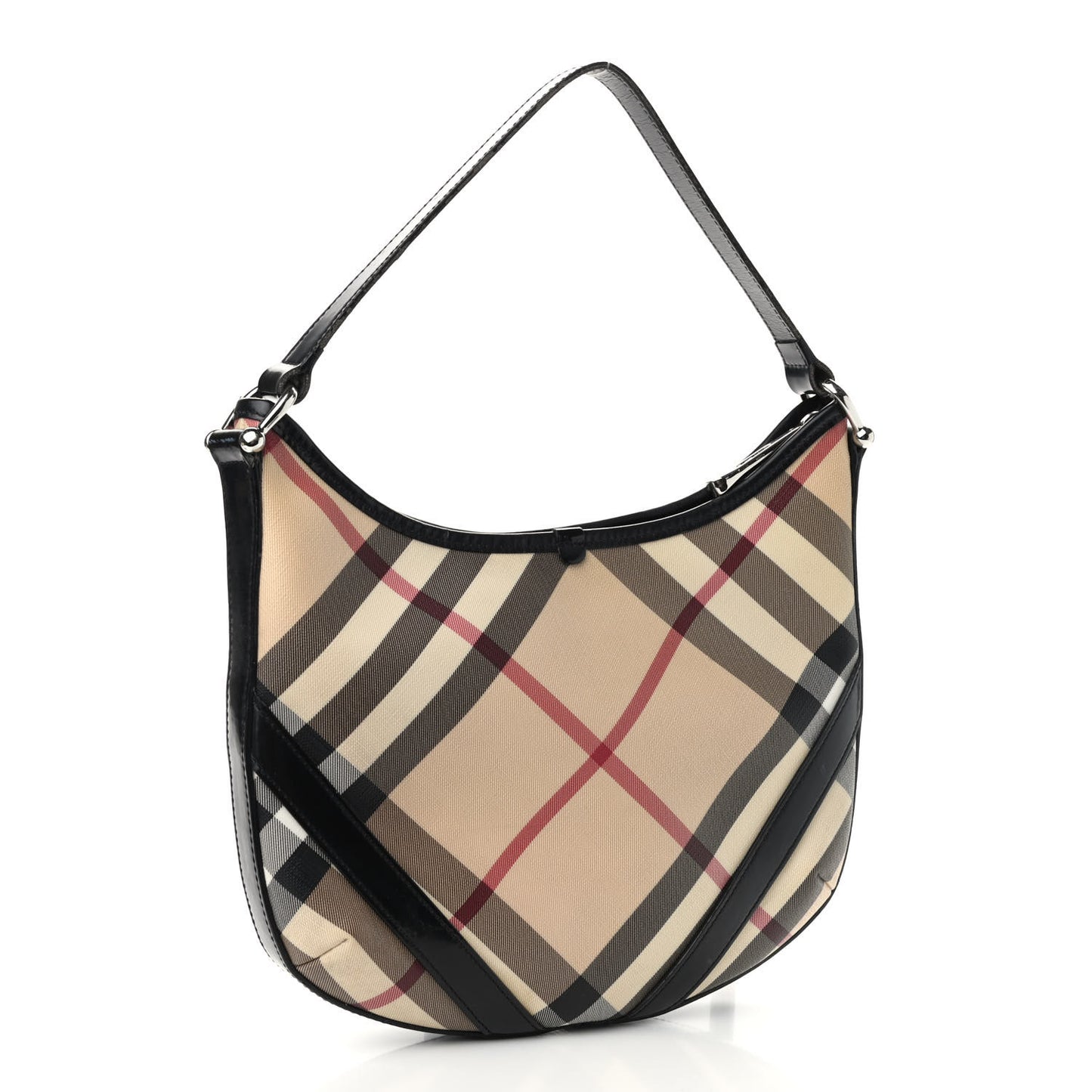 Supernova Check Buckle Hobo Black
