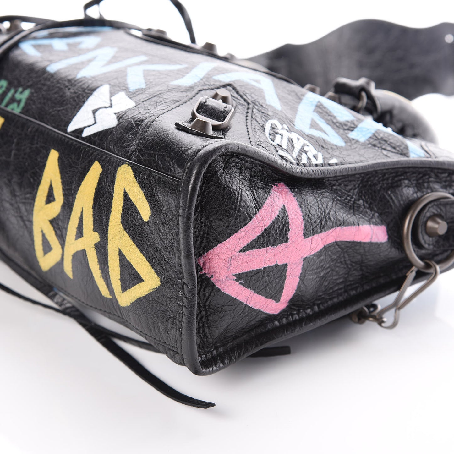Agneau Graffiti All Over Classic Hardware S City Black Multicolor