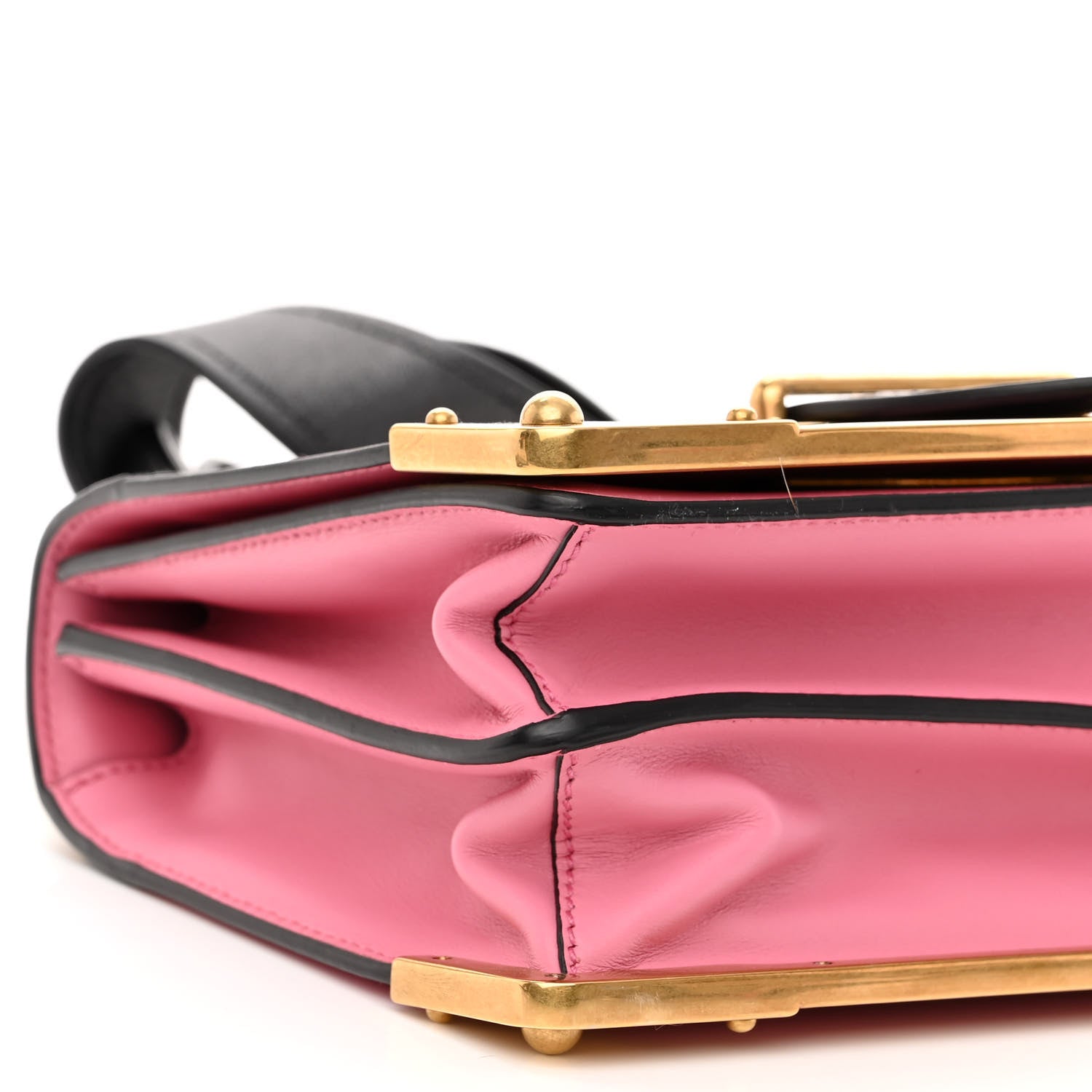 Prada City Calf Saffiano Cahier Bag Fuxia Black 8 of 9