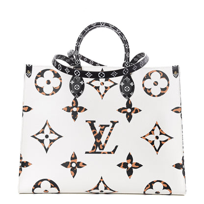 Louis Vuitton Monogram Giant Jungle Onthego GM Ivory 1 of 10