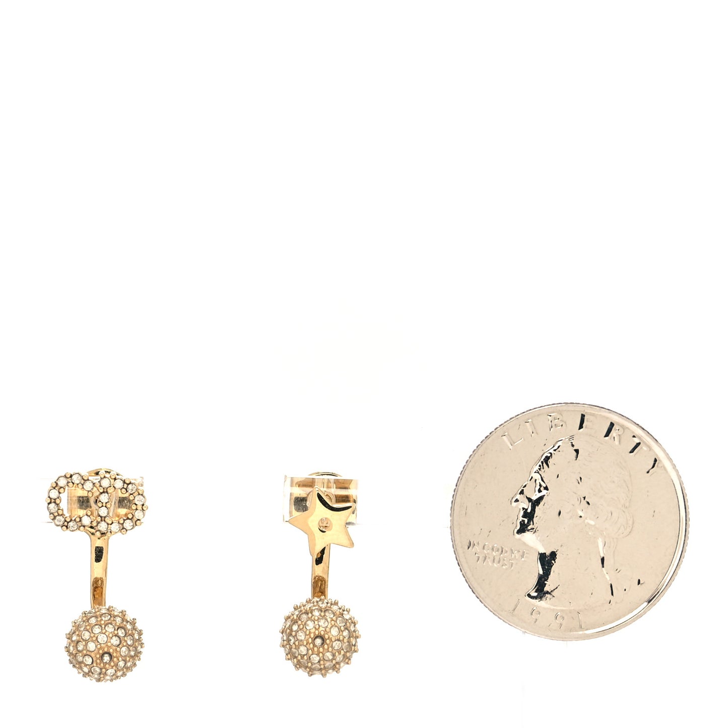 Crystal La Petite Tribale Earrings Gold