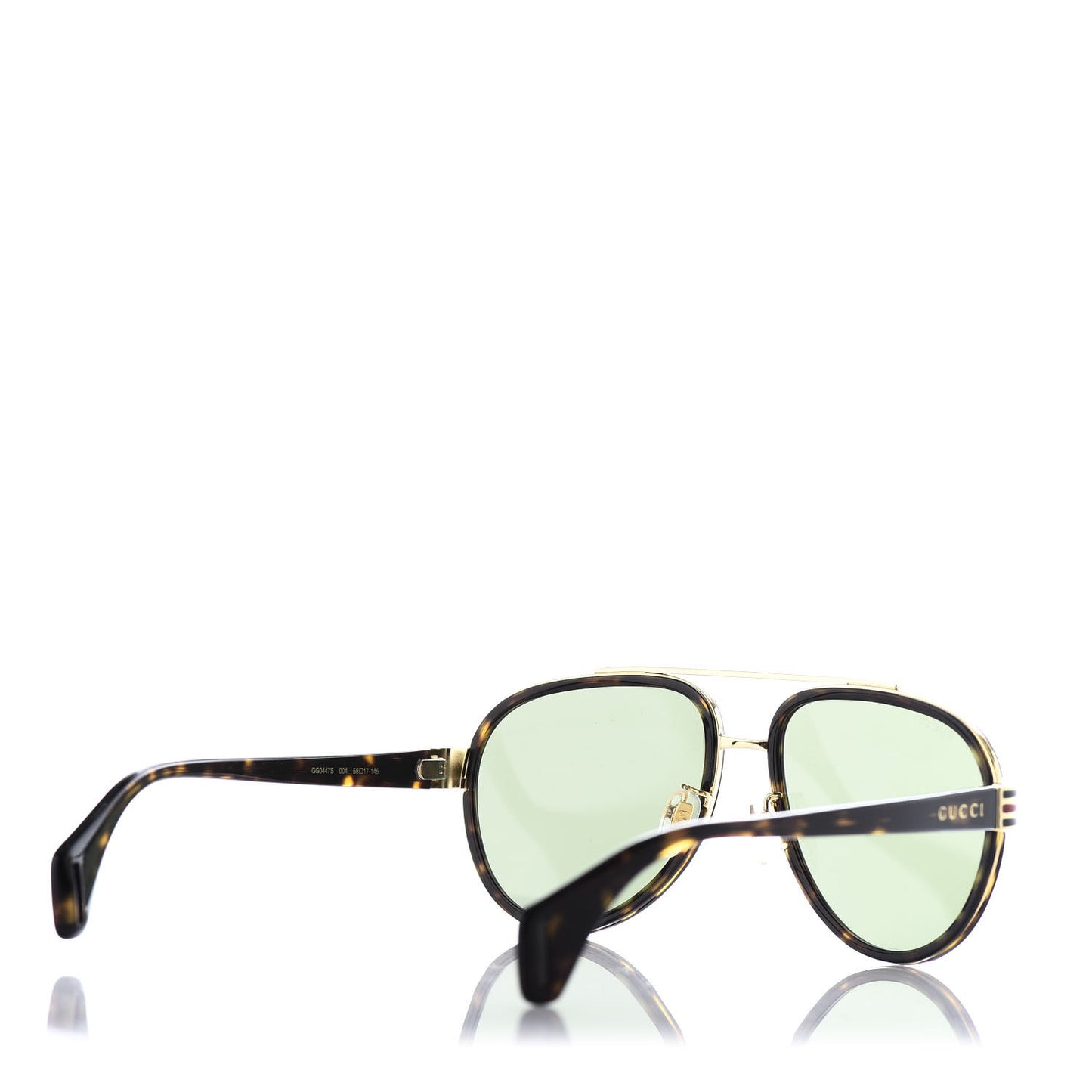 Acetate Aviator Sunglasses GG0447S Tortoise