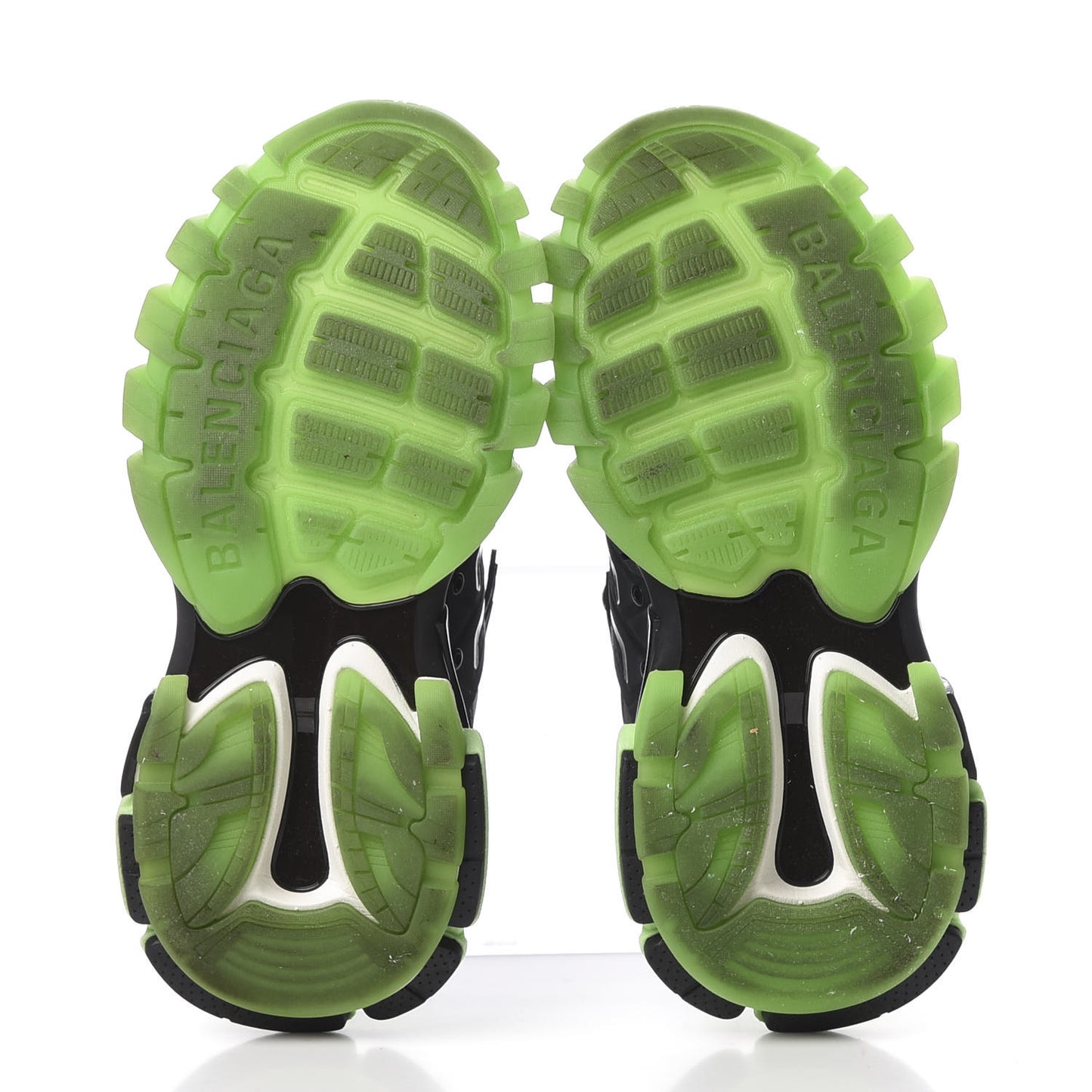 Mesh Nubuck Effect Fabric Glow in the Dark Womens Track Sneakers 38 Black Glow