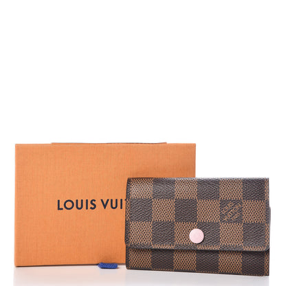 Louis Vuitton Damier Ebene Multicles 6 Key Holder Rose Ballerine 10 of 10