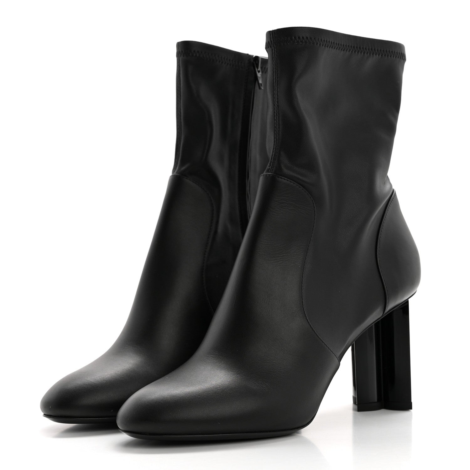 Louis Vuitton Calfskin Uniformes Silhouette Ankle Boots 39 Black 3 of 8